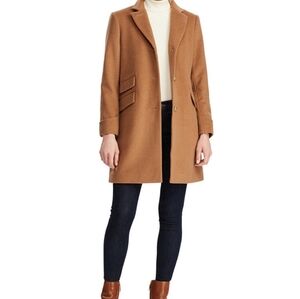 Ralph Lauren Tan Trench Coat with Tailored Silhouette